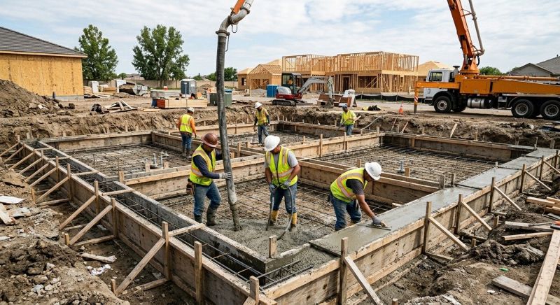 Cement Foundation Installation in Fredericksburg, VA