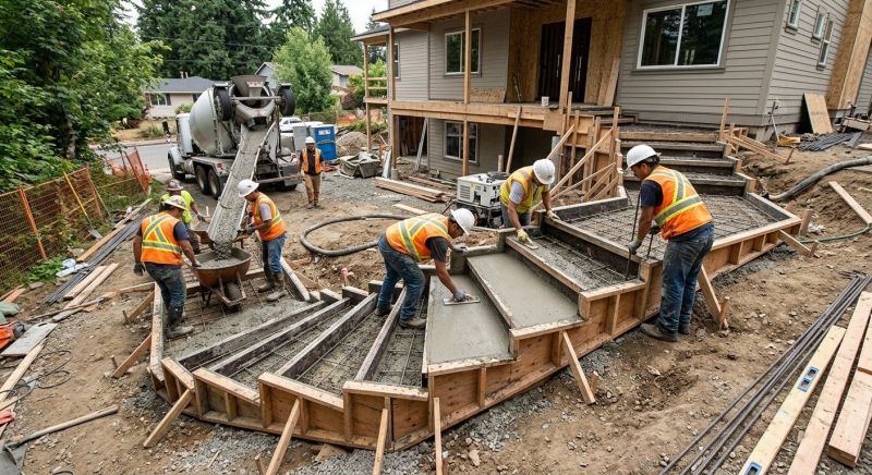 Cement Stairs Installation in Salt Lake City, UT