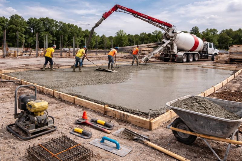 Commercial Slab Installation in Columbus, OH