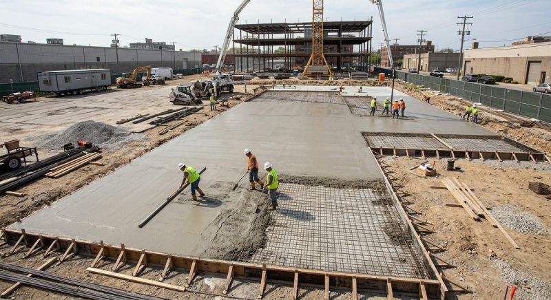 Commercial Slab Installation in Ann Arbor, MI