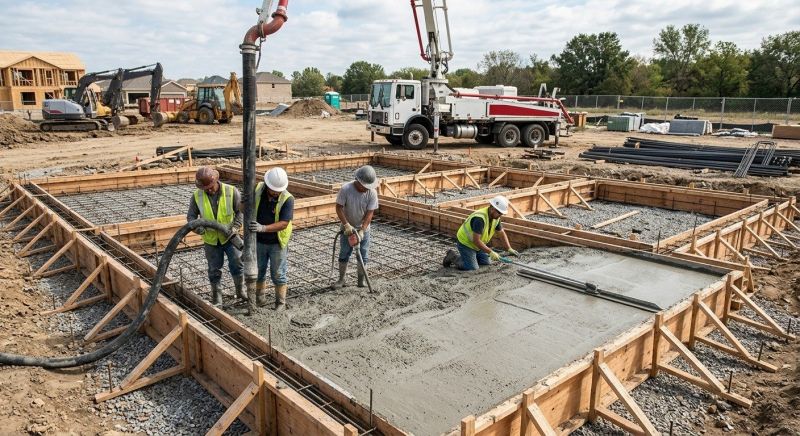 Concrete Foundation Installation in Fredericksburg, VA