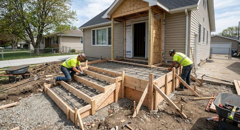 Porch Concrete Pouring in Denver, CO